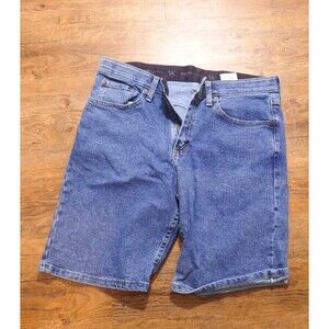 Wrangler Authentic Jeans Shorts Mens 30 Blue Denim Fabric
